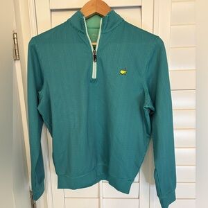 Masters kids green quarter zip 12-14 XL